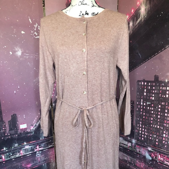 Cardigan dress sweater purple belted - Picture 6 of 8